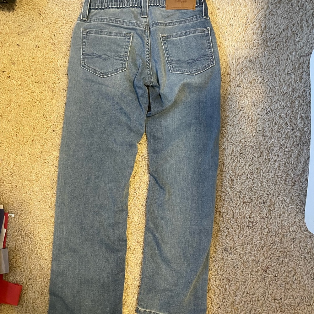 Boys size 7 regular Denizen from Levi's Blue Straight Jeans - Picture 3 of 6